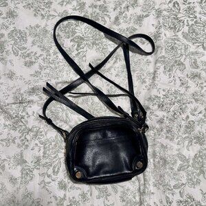Hugo Boss black leather crossbody bag
